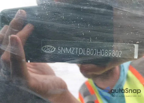 2018 Hyundai Santa Fe Sport 2.4L from USA, damaged, VIN 5NMZTDLB0JH089802